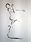 'Line dancer #2'. Mixed media (Oil & acrylic). 1 x .85m (approx)